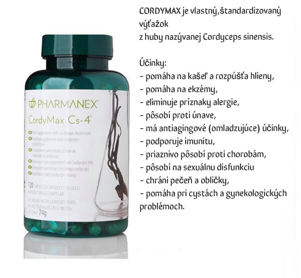CordyMax z huby nazývanej Cordyceps